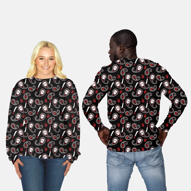 Friday The 13th Paisley-unisex all over print crew neck sweatshirt-Vitaliy Klimenko