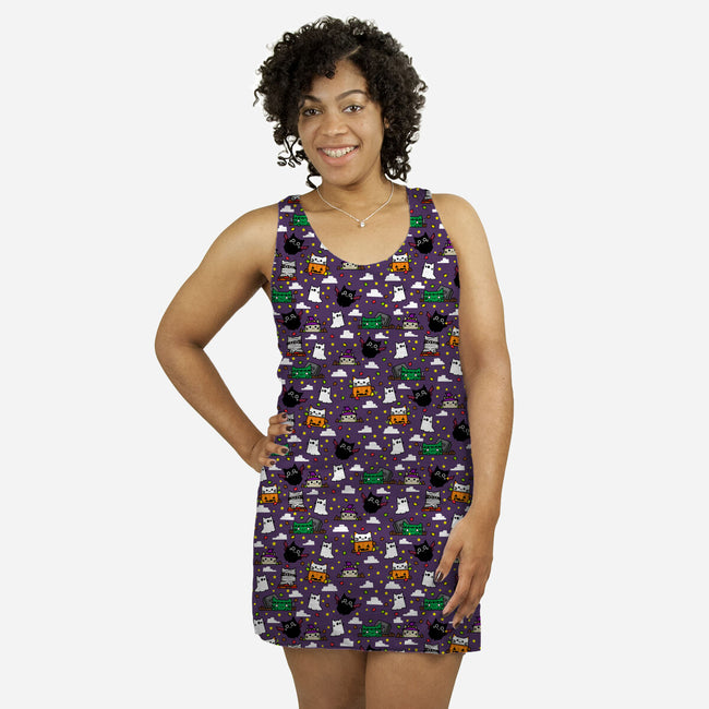 Spooky Dudes-womens all over print racerback dress-bloomgrace28