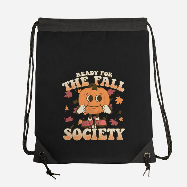 Ready For The Fall of Society-none drawstring bag-RoboMega