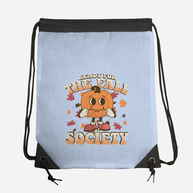 Ready For The Fall of Society-none drawstring bag-RoboMega