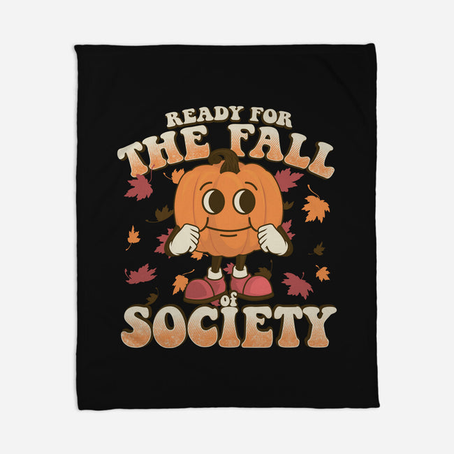 Ready For The Fall of Society-none fleece blanket-RoboMega