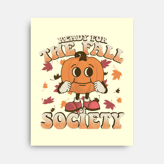 Ready For The Fall of Society-none stretched canvas-RoboMega