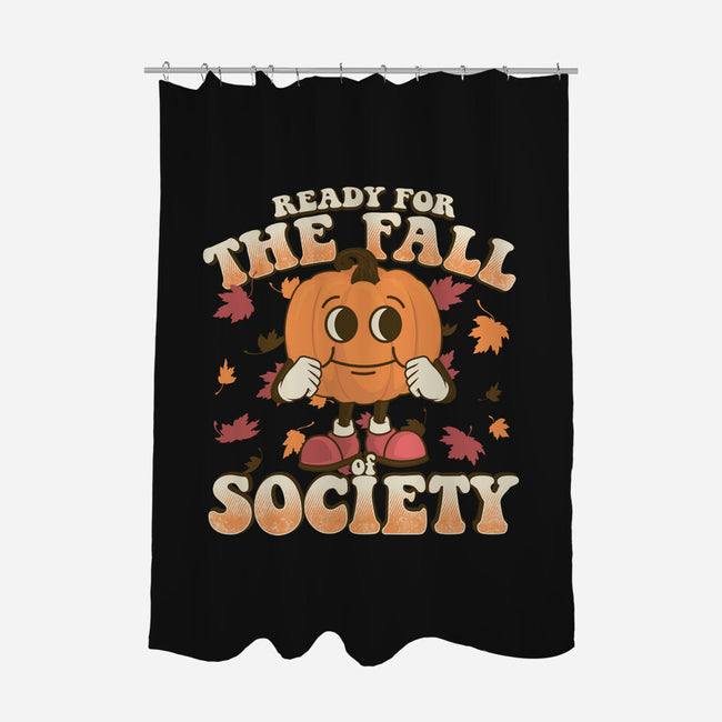 Ready For The Fall of Society-none polyester shower curtain-RoboMega