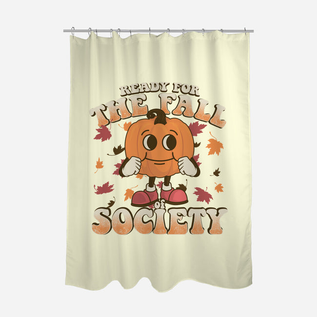 Ready For The Fall of Society-none polyester shower curtain-RoboMega