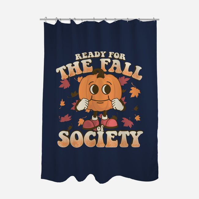 Ready For The Fall of Society-none polyester shower curtain-RoboMega