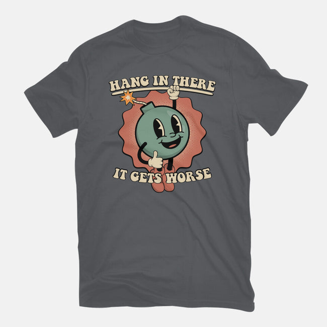 Hang In There-mens premium tee-RoboMega