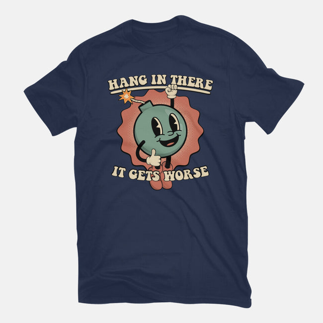 Hang In There-mens premium tee-RoboMega