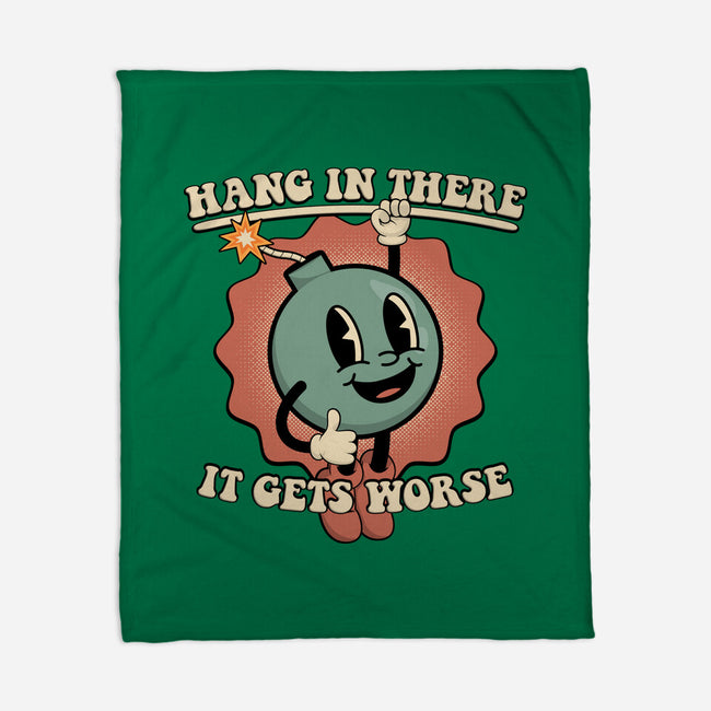 Hang In There-none fleece blanket-RoboMega