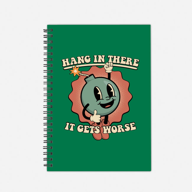 Hang In There-none dot grid notebook-RoboMega