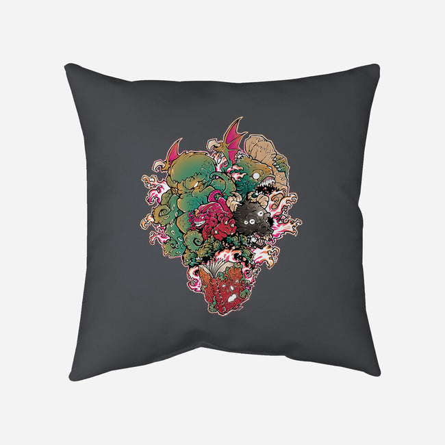 Lovecraftian Nightmare-none removable cover w insert throw pillow-Fearcheck