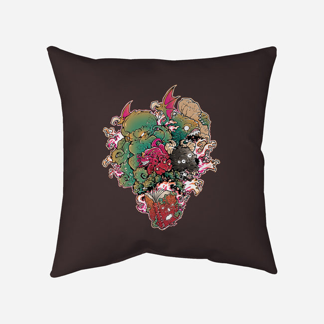 Lovecraftian Nightmare-none removable cover w insert throw pillow-Fearcheck