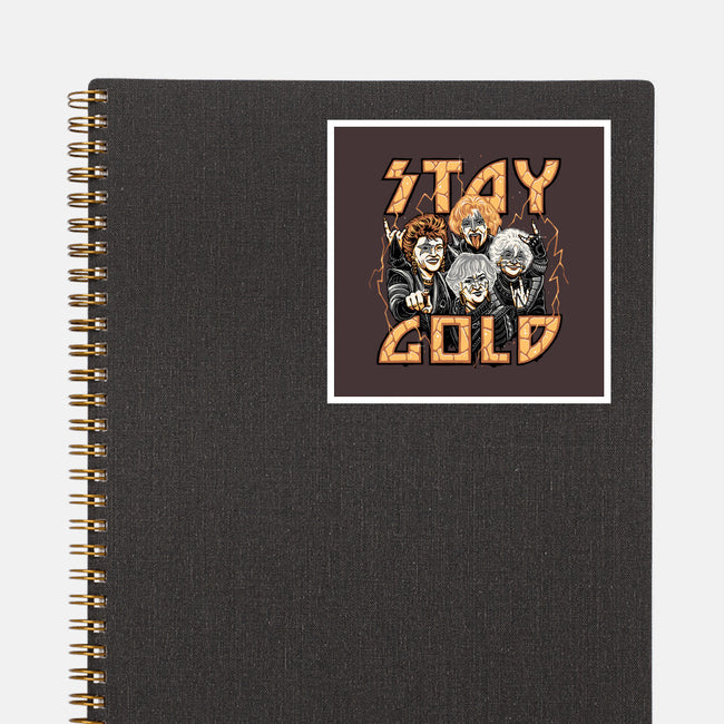 Stay Gold-none glossy sticker-momma_gorilla