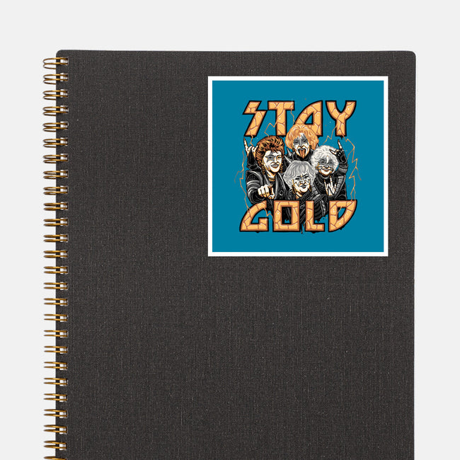 Stay Gold-none glossy sticker-momma_gorilla
