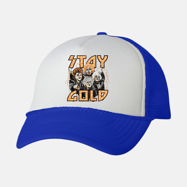Stay Gold-unisex trucker hat-momma_gorilla