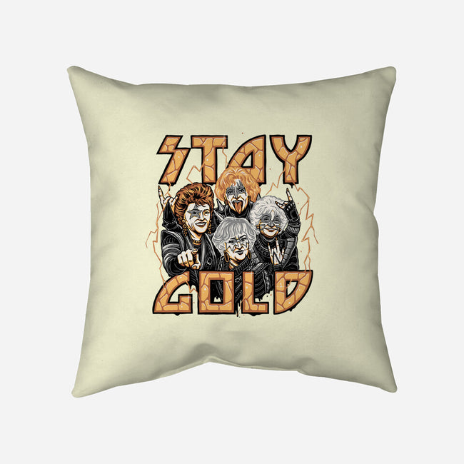 Stay Gold-none non-removable cover w insert throw pillow-momma_gorilla