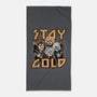 Stay Gold-none beach towel-momma_gorilla