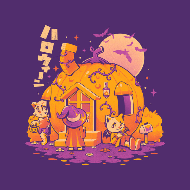 Purrpkin House-none stretched canvas-eduely