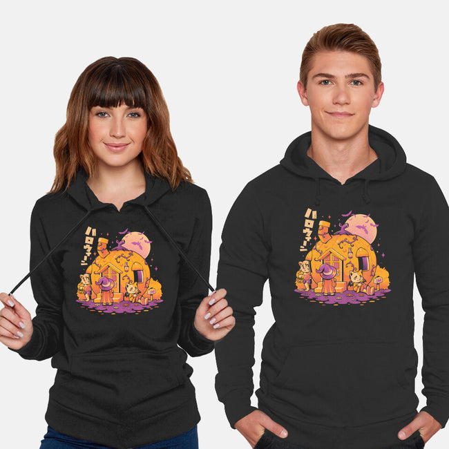 Purrpkin House-unisex pullover sweatshirt-eduely