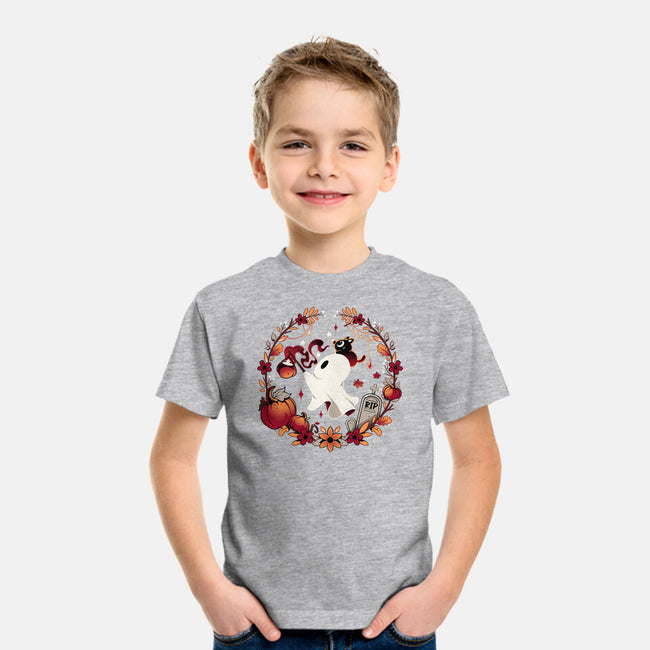 Spooky Wishes-youth basic tee-Snouleaf