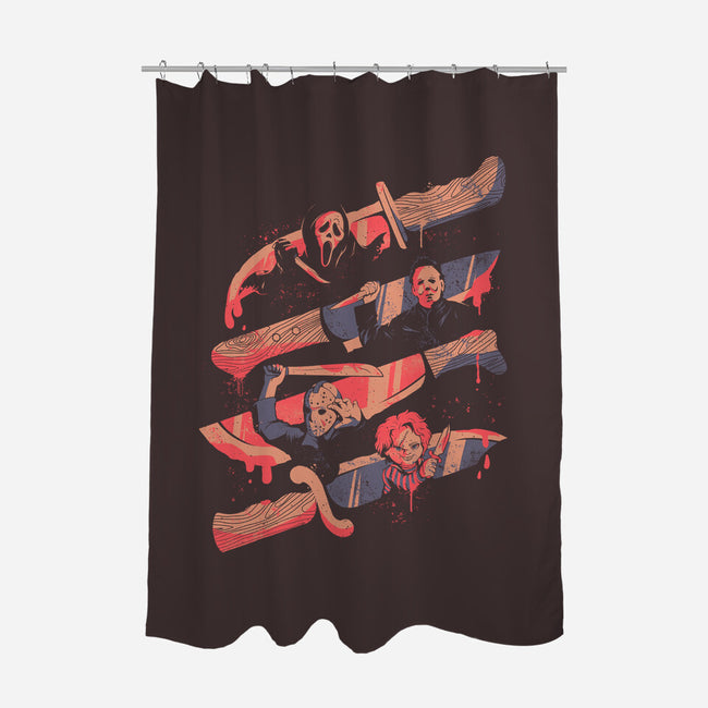 Knife Killers-none polyester shower curtain-eduely