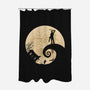 Evil Dead Before Christmas-none polyester shower curtain-Tronyx79