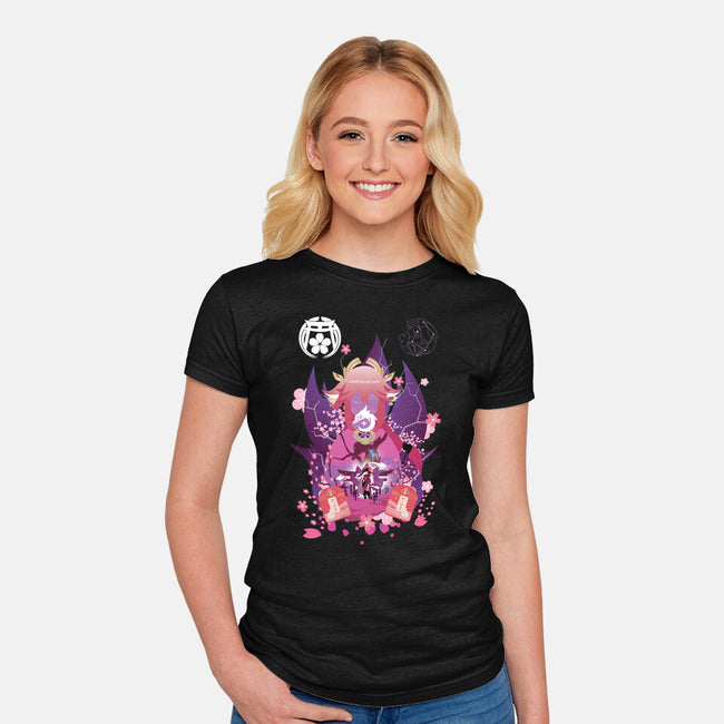 Fox Envoy-womens fitted tee-SwensonaDesigns