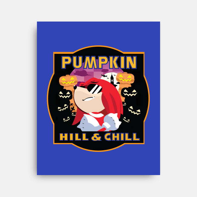Pumpkin Hill And Chill-none stretched canvas-SwensonaDesigns