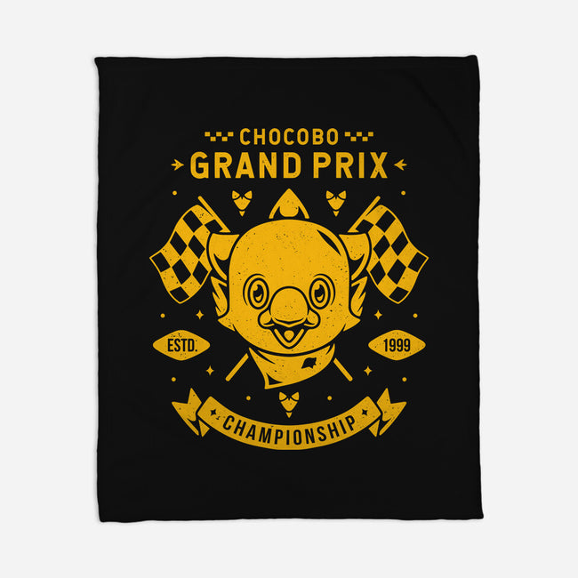 Chocobo Grand Prix-none fleece blanket-Alundrart