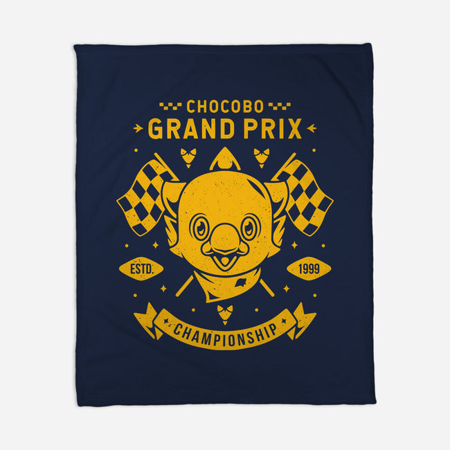 Chocobo Grand Prix-none fleece blanket-Alundrart