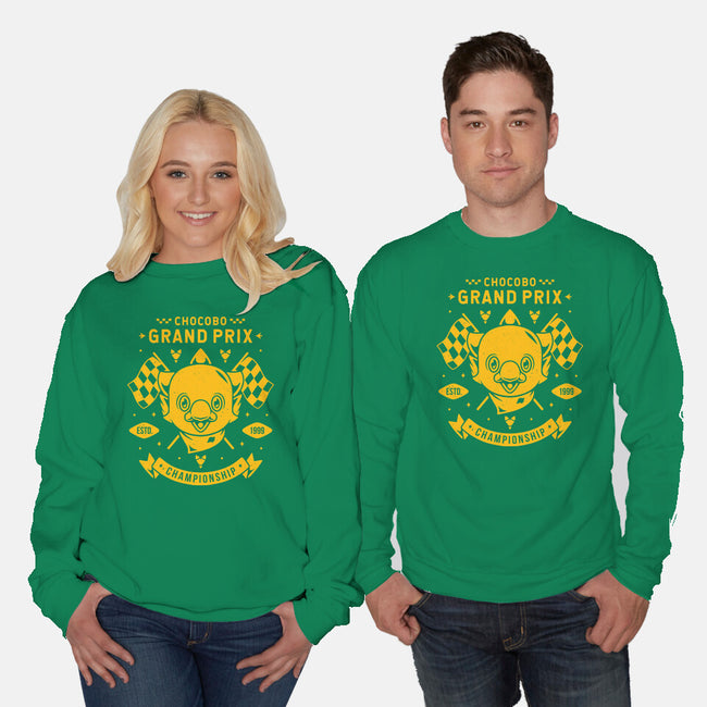 Chocobo Grand Prix-unisex crew neck sweatshirt-Alundrart
