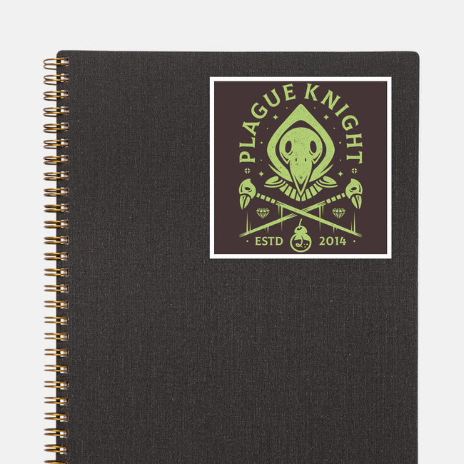 Plague Knight-none glossy sticker-Alundrart