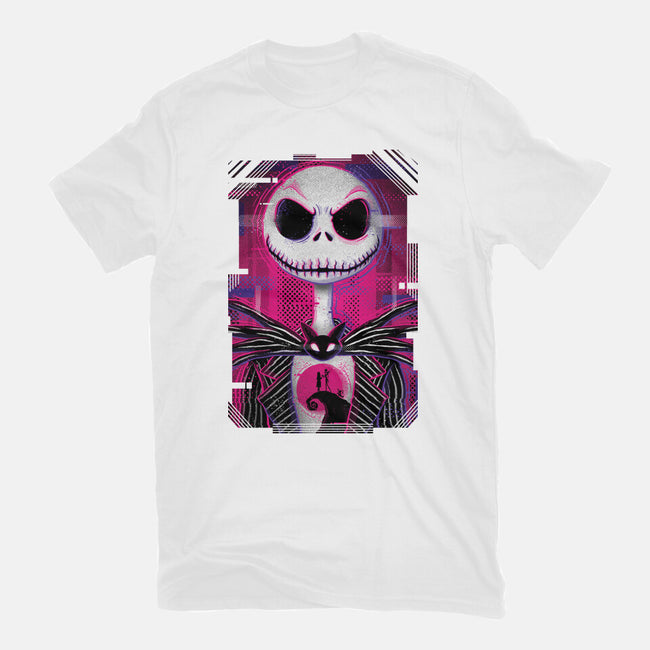 Jack Skellington Glitch-mens basic tee-danielmorris1993