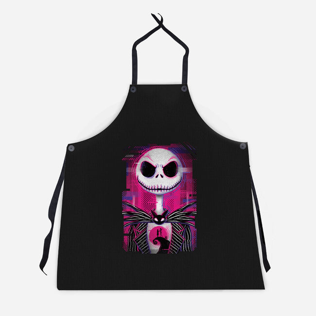 Jack Skellington Glitch-unisex kitchen apron-danielmorris1993