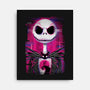 Jack Skellington Glitch-none stretched canvas-danielmorris1993
