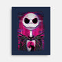 Jack Skellington Glitch-none stretched canvas-danielmorris1993