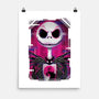 Jack Skellington Glitch-none matte poster-danielmorris1993
