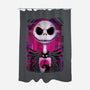 Jack Skellington Glitch-none polyester shower curtain-danielmorris1993