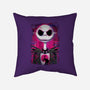 Jack Skellington Glitch-none removable cover w insert throw pillow-danielmorris1993
