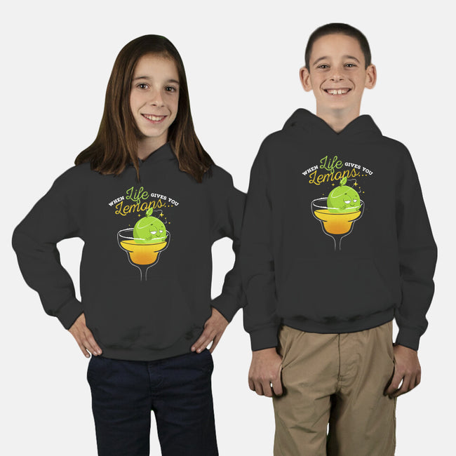 When Life Gives You Lemons-youth pullover sweatshirt-zawitees