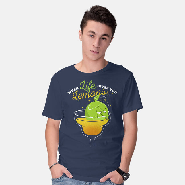 When Life Gives You Lemons-mens basic tee-zawitees