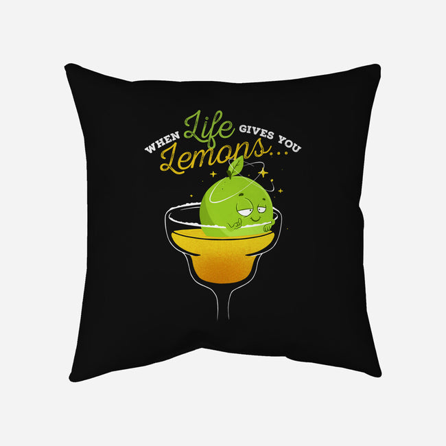 When Life Gives You Lemons-none removable cover w insert throw pillow-zawitees