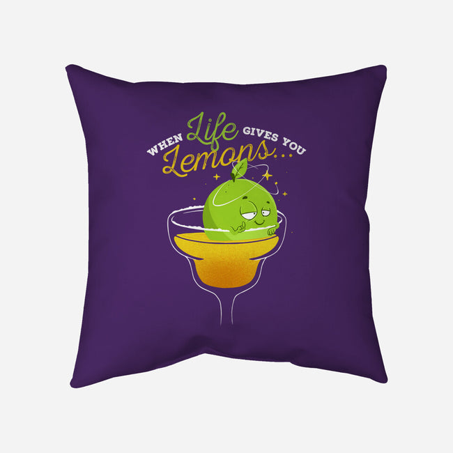 When Life Gives You Lemons-none removable cover w insert throw pillow-zawitees