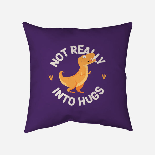 Not Really Into Hugs-none removable cover w insert throw pillow-zawitees