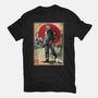 Jason In Japan Woodblock-womens fitted tee-DrMonekers