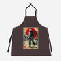 Jason In Japan Woodblock-unisex kitchen apron-DrMonekers