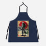 Jason In Japan Woodblock-unisex kitchen apron-DrMonekers