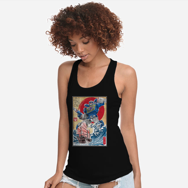 Soundwave In Japan-womens racerback tank-DrMonekers