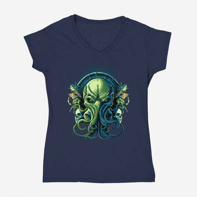 Seas Of Infinity-womens v-neck tee-daobiwan