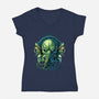 Seas Of Infinity-womens v-neck tee-daobiwan