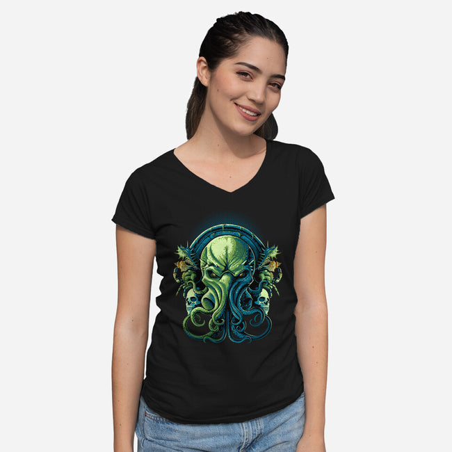 Seas Of Infinity-womens v-neck tee-daobiwan